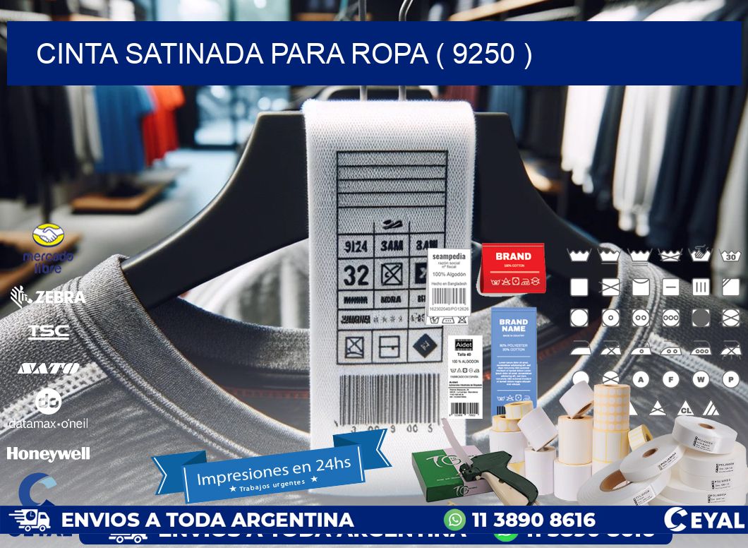 CINTA SATINADA PARA ROPA ( 9250 )