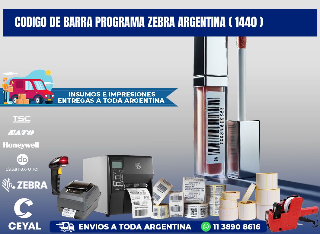 CODIGO DE BARRA PROGRAMA ZEBRA ARGENTINA ( 1440 )