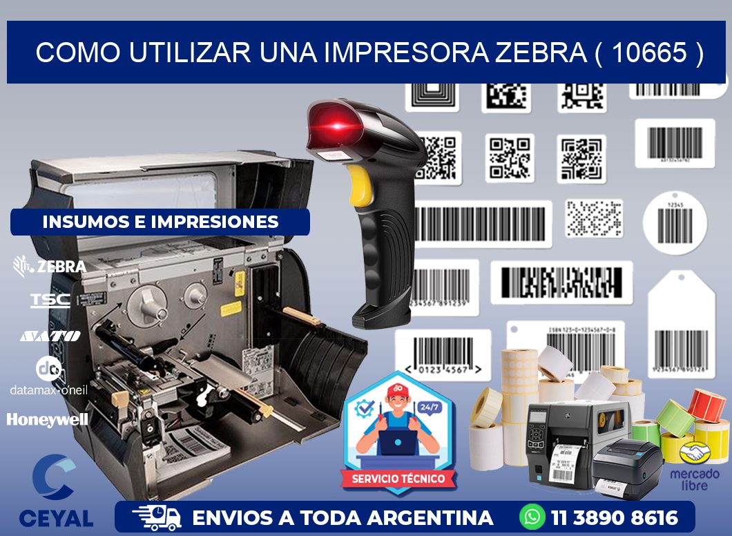 COMO UTILIZAR UNA IMPRESORA ZEBRA ( 10665 )
