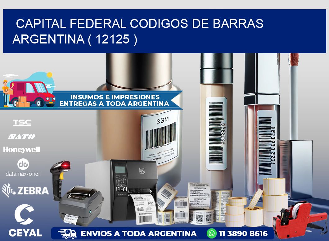 Capital federal codigos de barras argentina ( 12125 )