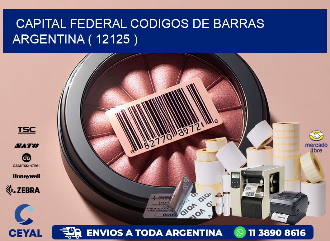 Capital federal codigos de barras argentina ( 12125 )