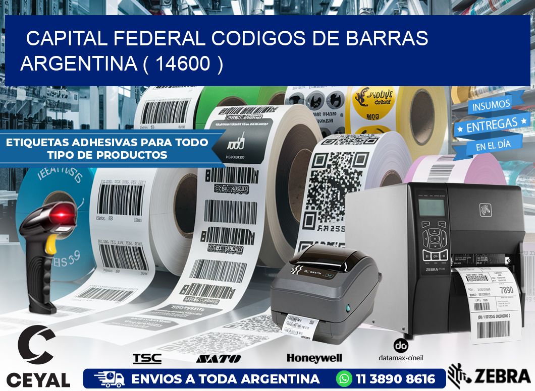 Capital federal codigos de barras argentina ( 14600 )