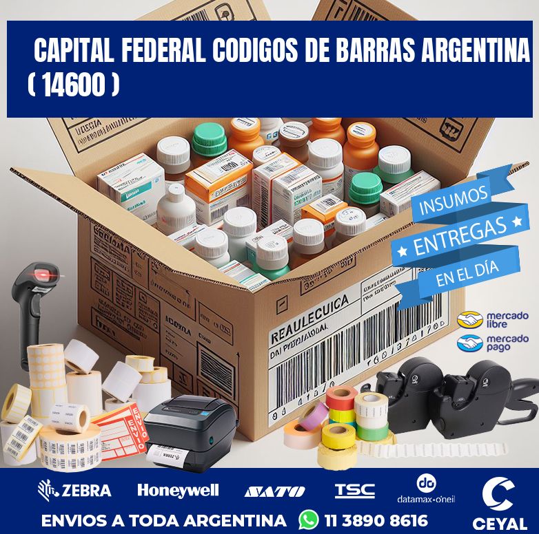 Capital federal codigos de barras argentina ( 14600 )