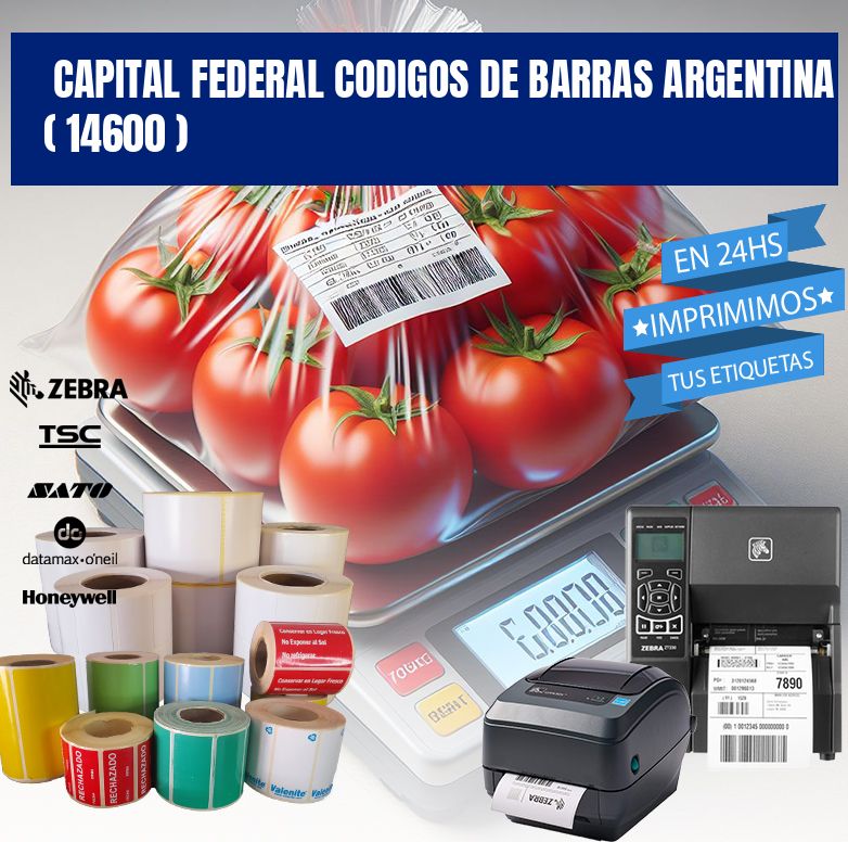 Capital federal codigos de barras argentina ( 14600 )