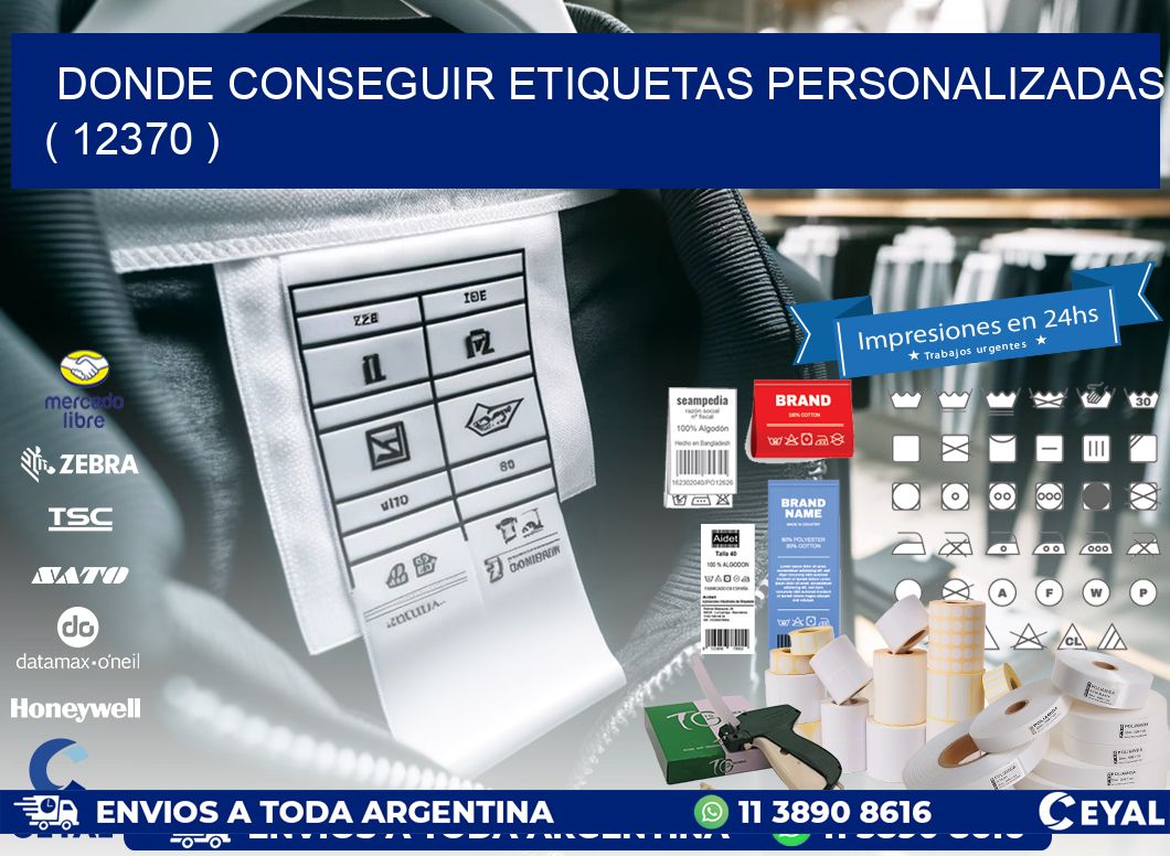 DONDE CONSEGUIR ETIQUETAS PERSONALIZADAS ( 12370 )