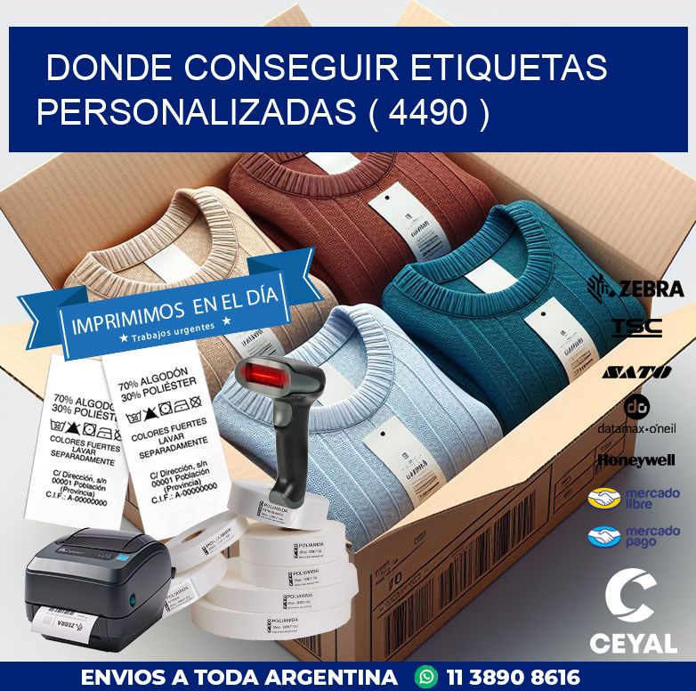 DONDE CONSEGUIR ETIQUETAS PERSONALIZADAS ( 4490 )