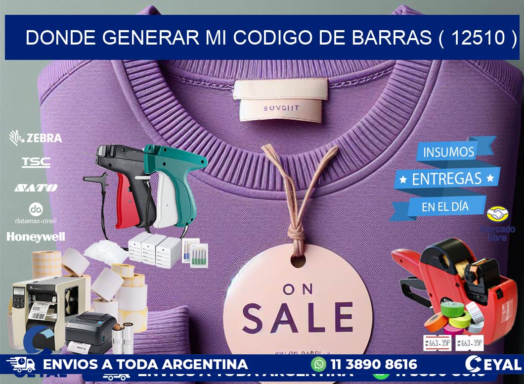 DONDE GENERAR MI CODIGO DE BARRAS ( 12510 )