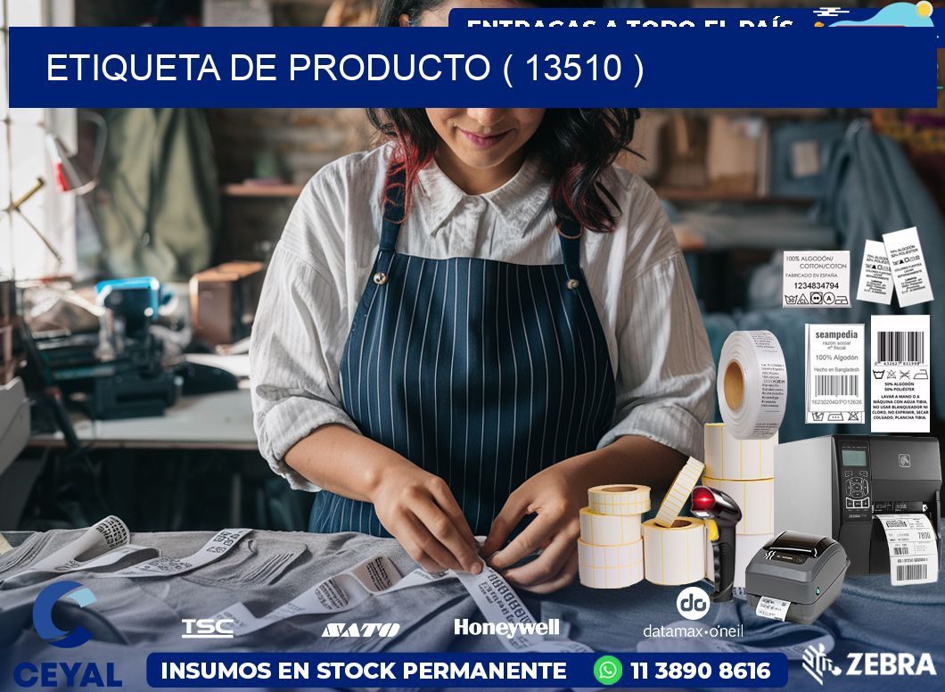 ETIQUETA DE PRODUCTO ( 13510 )