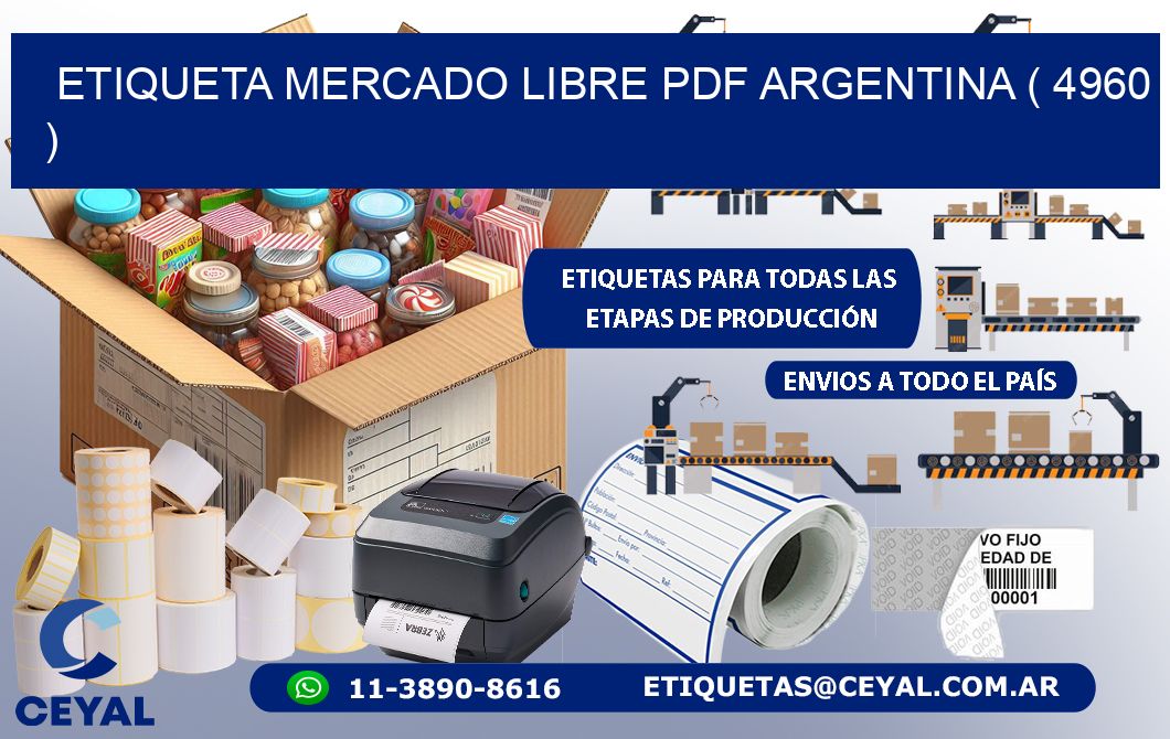 ETIQUETA MERCADO LIBRE PDF ARGENTINA ( 4960 )