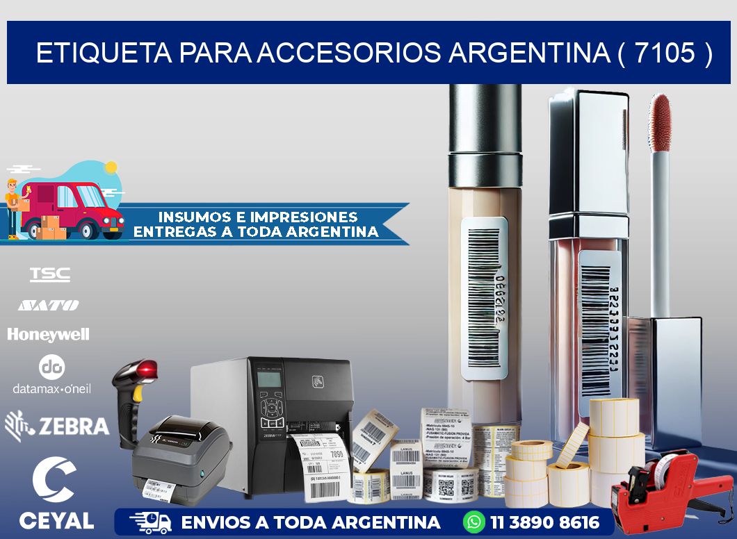 ETIQUETA PARA ACCESORIOS ARGENTINA ( 7105 )