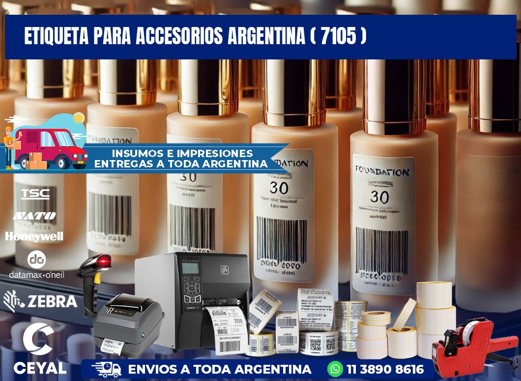 ETIQUETA PARA ACCESORIOS ARGENTINA ( 7105 )