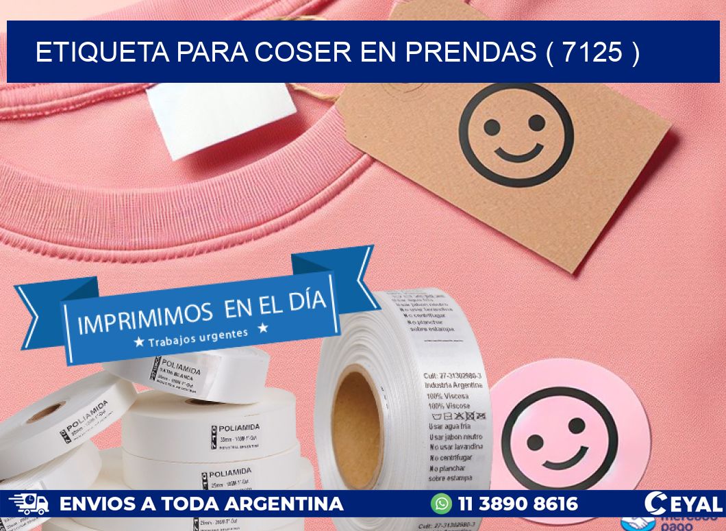 ETIQUETA PARA COSER EN PRENDAS ( 7125 )
