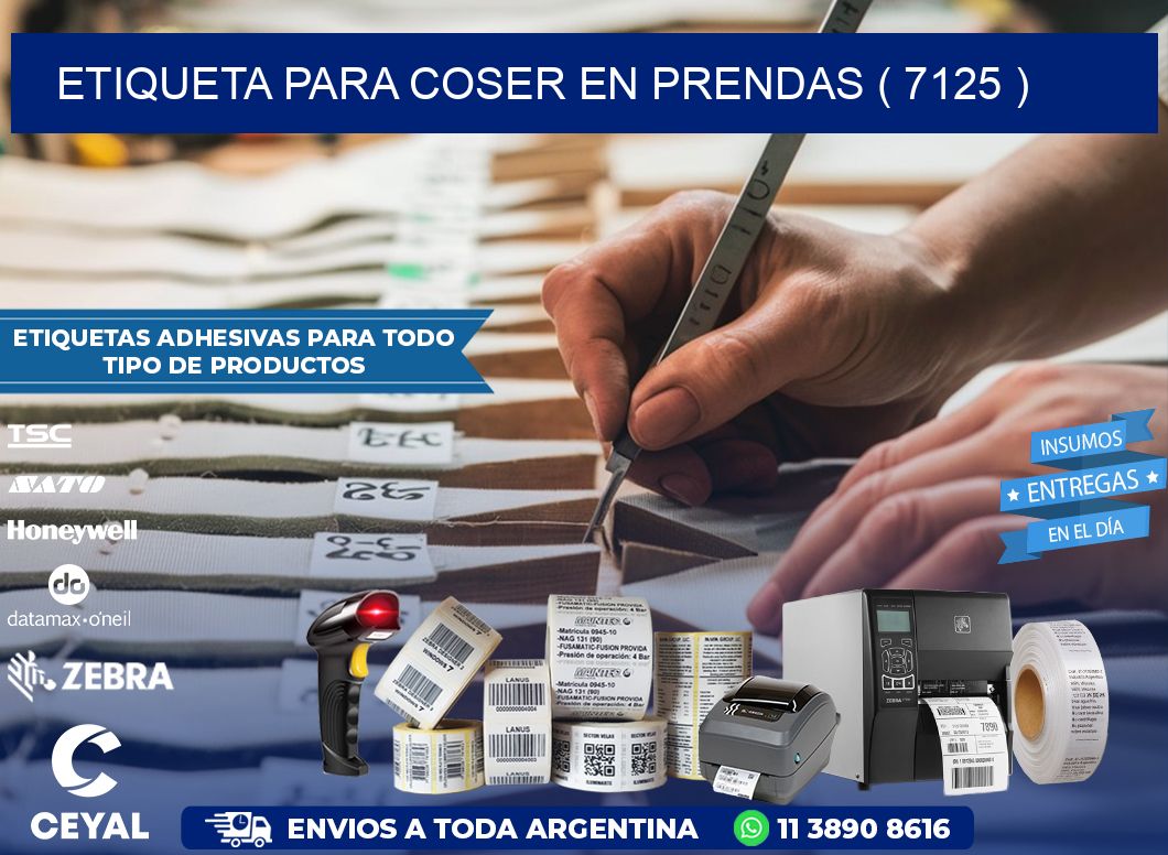 ETIQUETA PARA COSER EN PRENDAS ( 7125 )