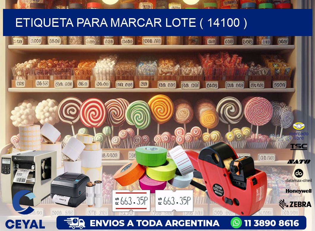 ETIQUETA PARA MARCAR LOTE ( 14100 )