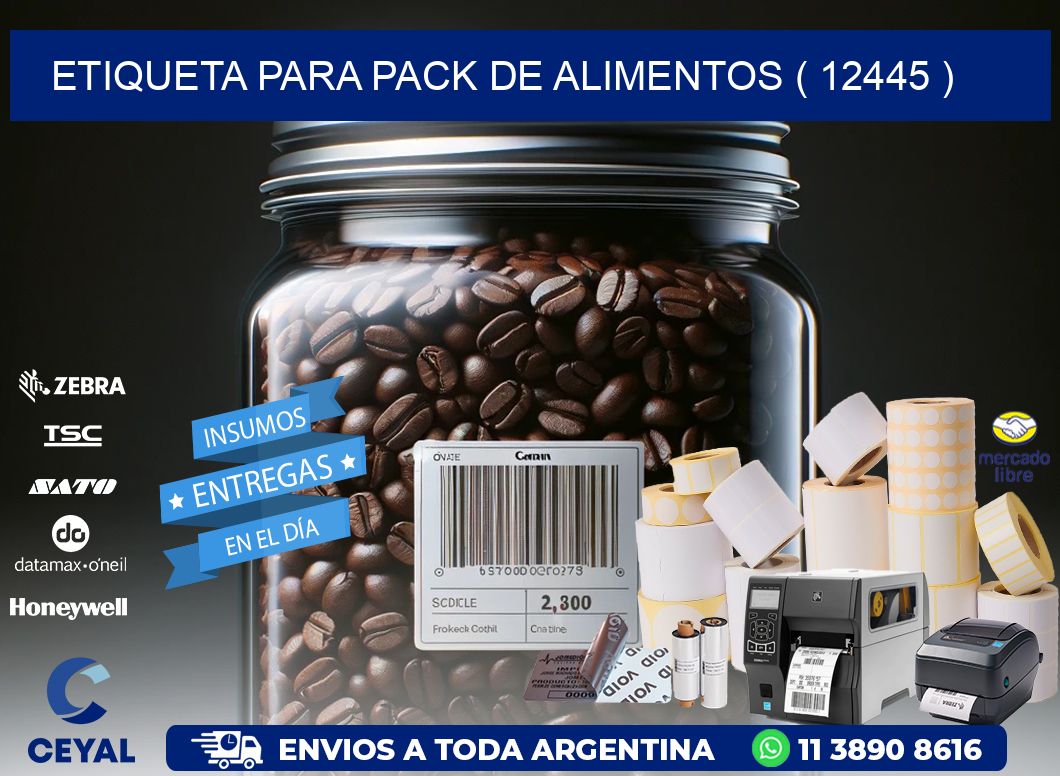 ETIQUETA PARA PACK DE ALIMENTOS ( 12445 )
