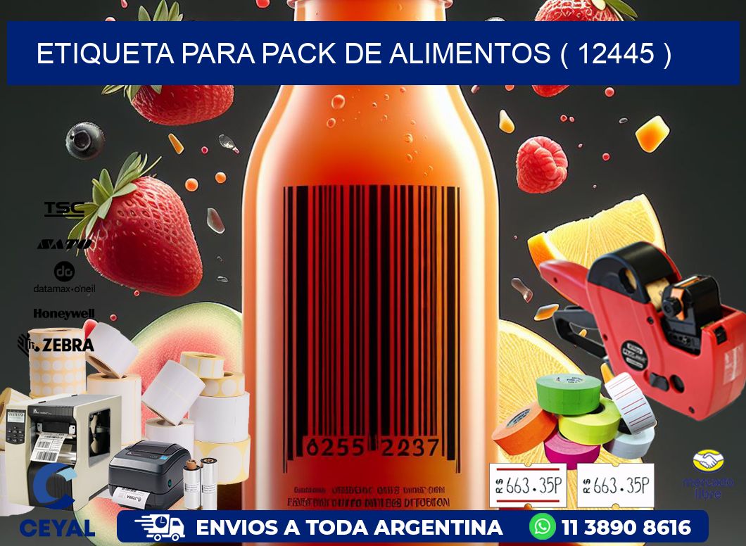 ETIQUETA PARA PACK DE ALIMENTOS ( 12445 )