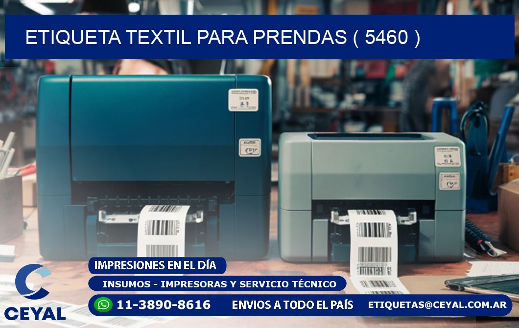 ETIQUETA TEXTIL PARA PRENDAS ( 5460 )