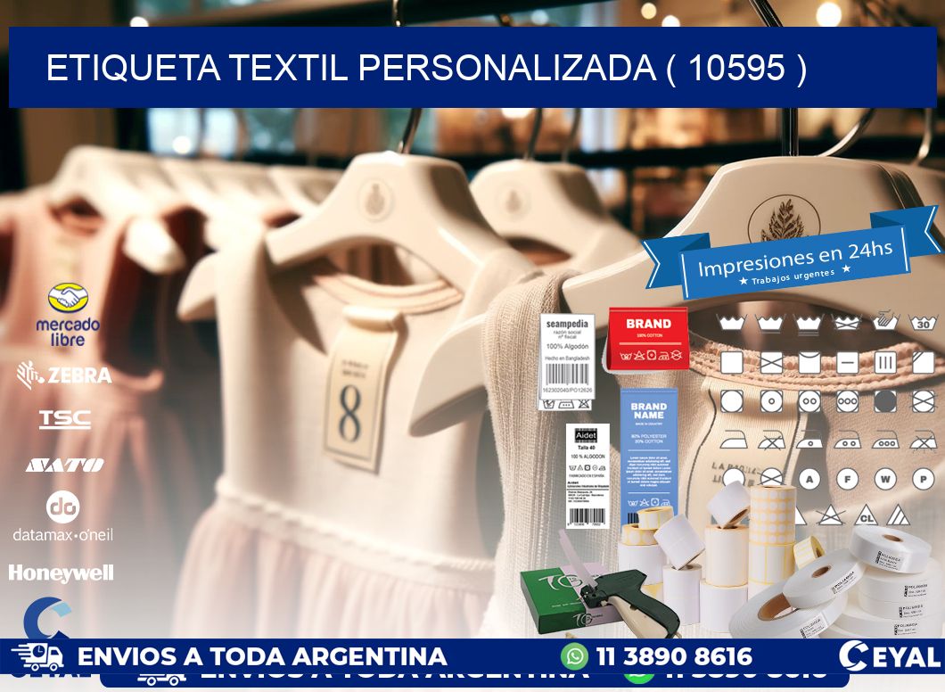 ETIQUETA TEXTIL PERSONALIZADA ( 10595 )
