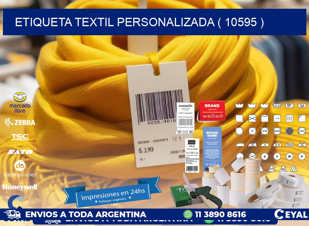 ETIQUETA TEXTIL PERSONALIZADA ( 10595 )