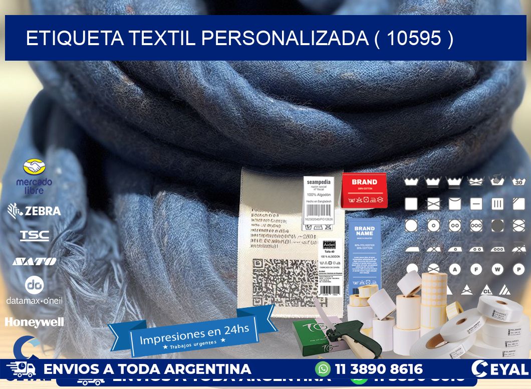 ETIQUETA TEXTIL PERSONALIZADA ( 10595 )