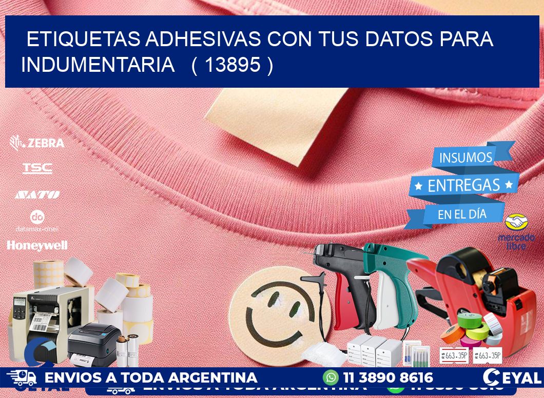 ETIQUETAS ADHESIVAS CON TUS DATOS PARA INDUMENTARIA   ( 13895 )