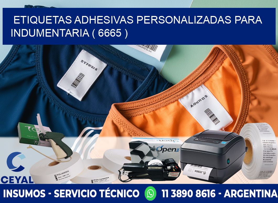 ETIQUETAS ADHESIVAS PERSONALIZADAS PARA INDUMENTARIA ( 6665 )