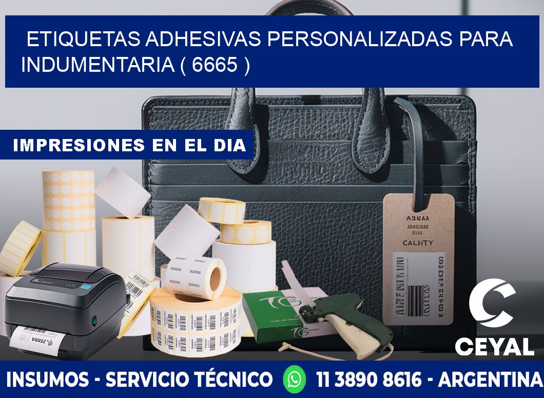ETIQUETAS ADHESIVAS PERSONALIZADAS PARA INDUMENTARIA ( 6665 )