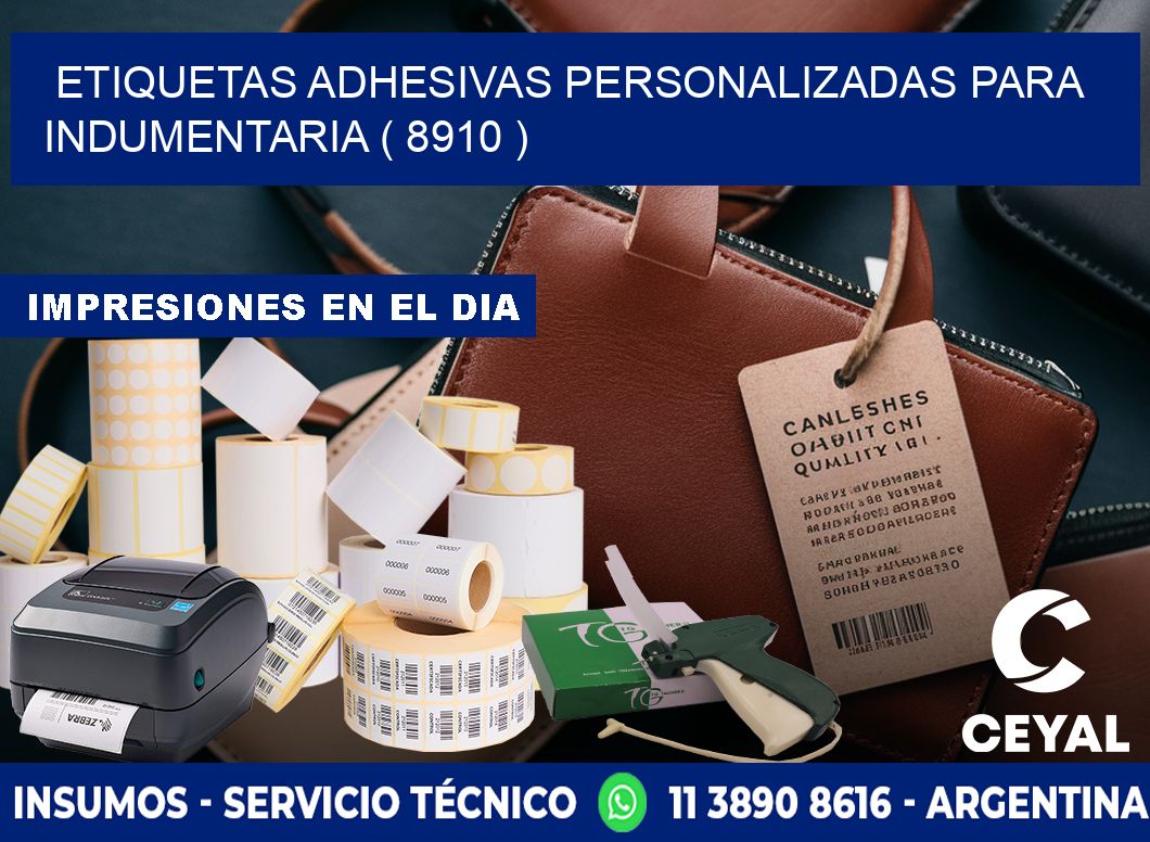 ETIQUETAS ADHESIVAS PERSONALIZADAS PARA INDUMENTARIA ( 8910 )