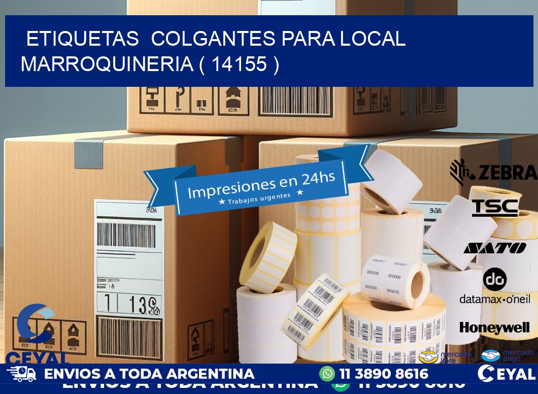 ETIQUETAS  COLGANTES PARA LOCAL MARROQUINERIA ( 14155 )