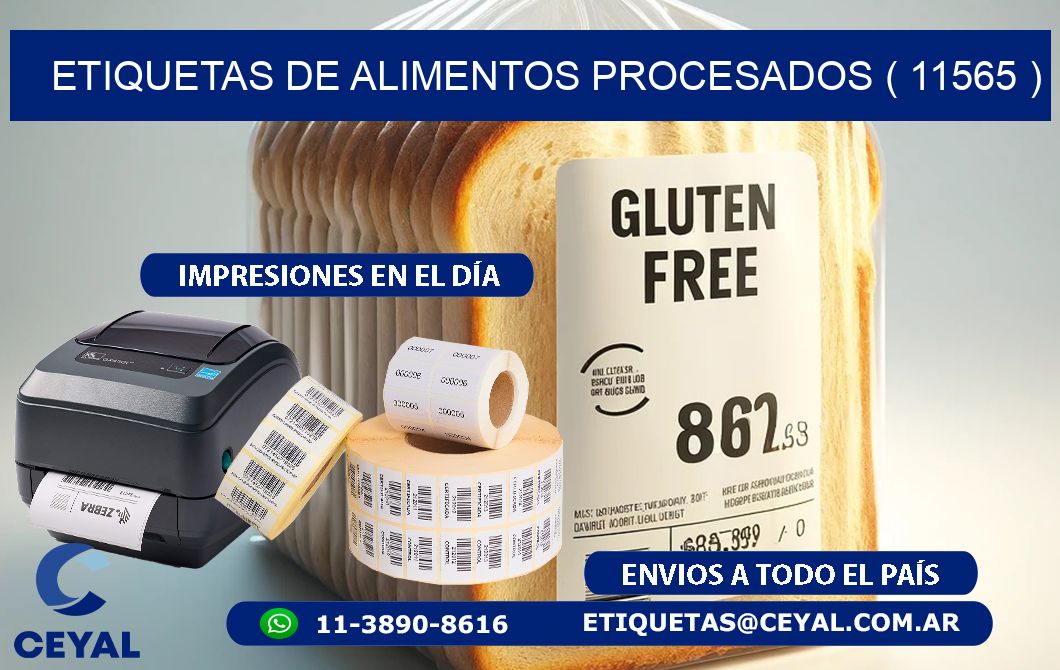 ETIQUETAS DE ALIMENTOS PROCESADOS ( 11565 )