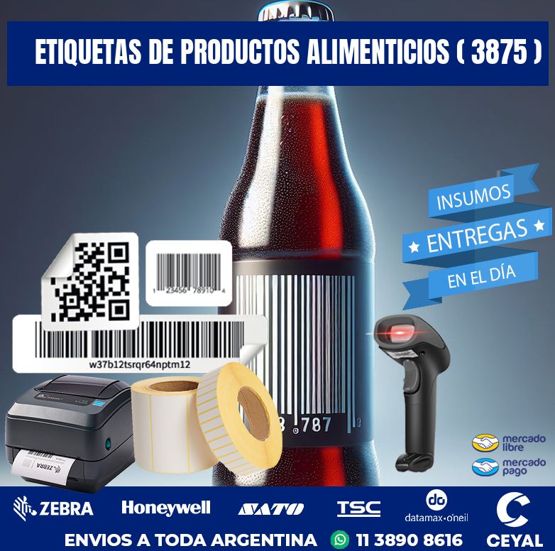 ETIQUETAS DE PRODUCTOS ALIMENTICIOS ( 3875 )