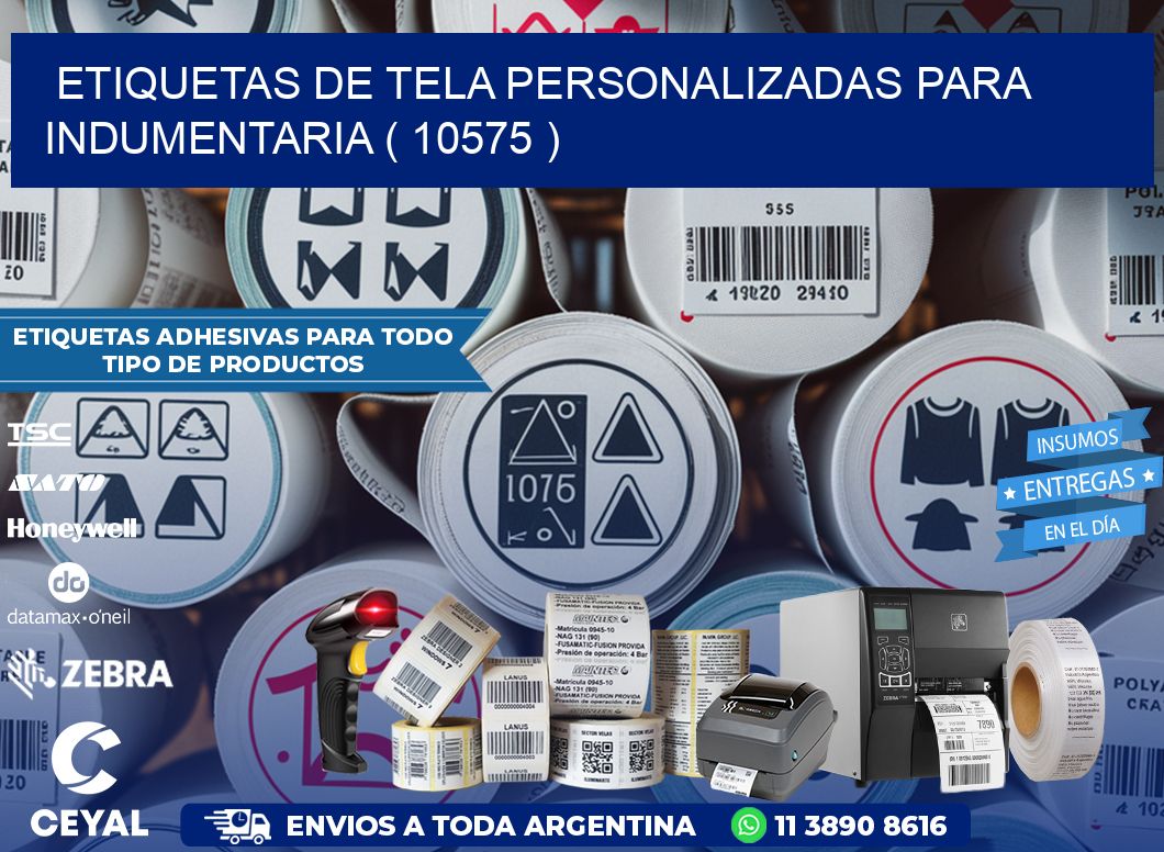 ETIQUETAS DE TELA PERSONALIZADAS PARA INDUMENTARIA ( 10575 )