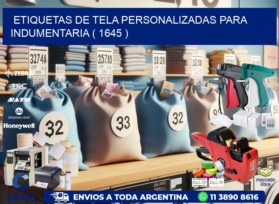 ETIQUETAS DE TELA PERSONALIZADAS PARA INDUMENTARIA ( 1645 )
