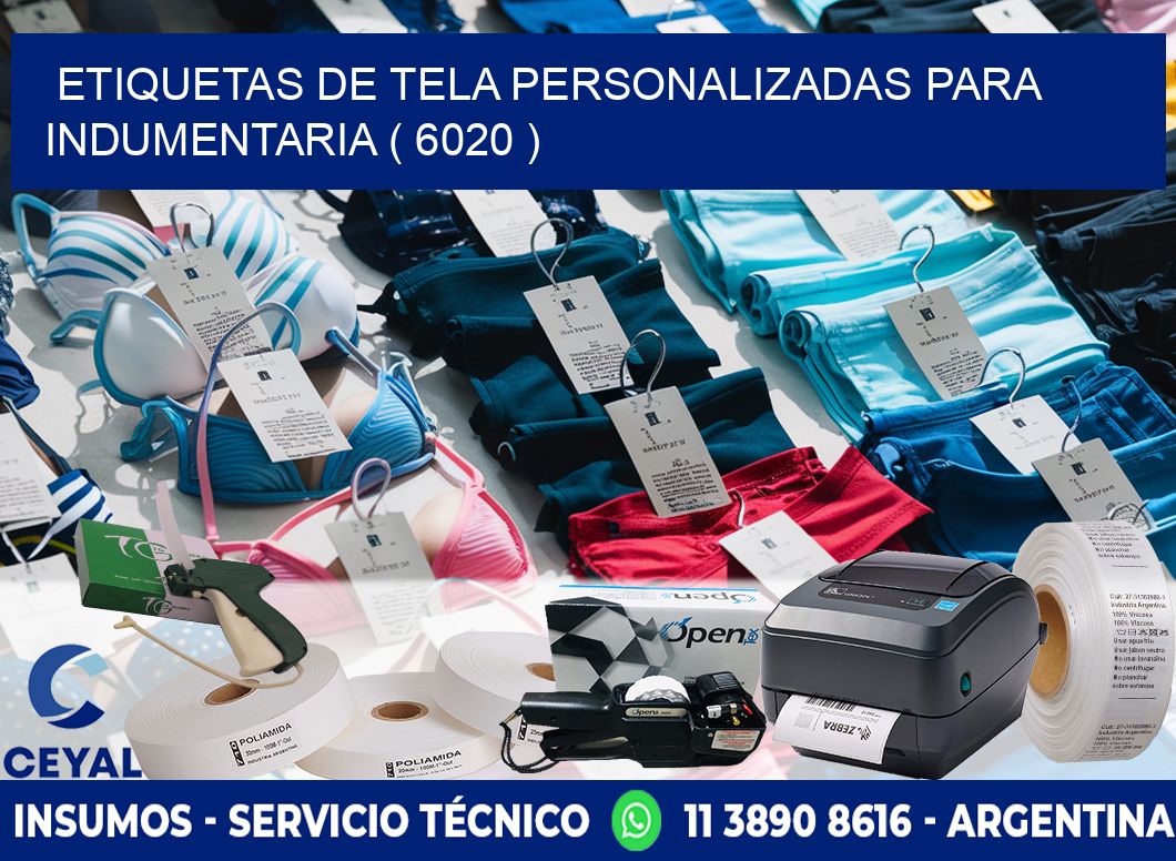 ETIQUETAS DE TELA PERSONALIZADAS PARA INDUMENTARIA ( 6020 )