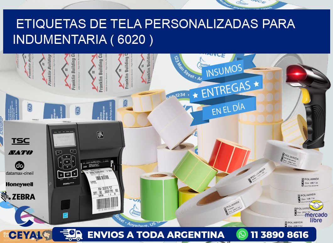 ETIQUETAS DE TELA PERSONALIZADAS PARA INDUMENTARIA ( 6020 )