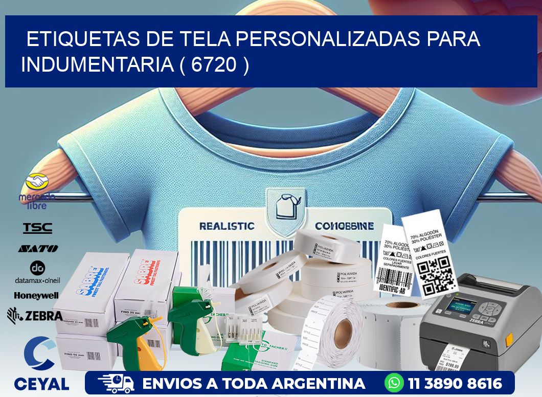 ETIQUETAS DE TELA PERSONALIZADAS PARA INDUMENTARIA ( 6720 )
