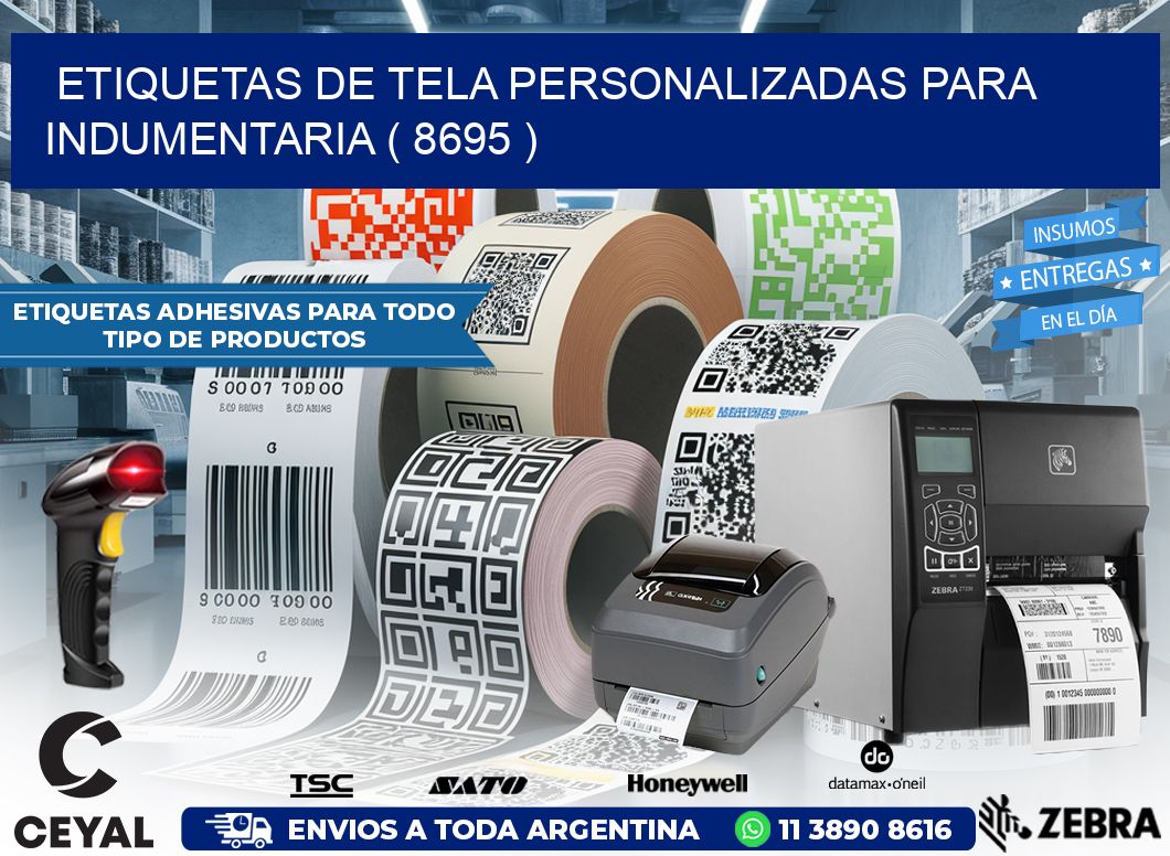 ETIQUETAS DE TELA PERSONALIZADAS PARA INDUMENTARIA ( 8695 )