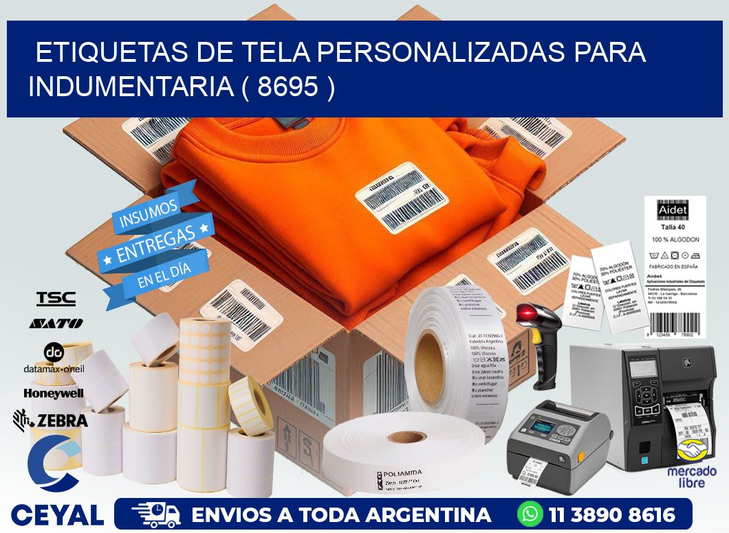 ETIQUETAS DE TELA PERSONALIZADAS PARA INDUMENTARIA ( 8695 )