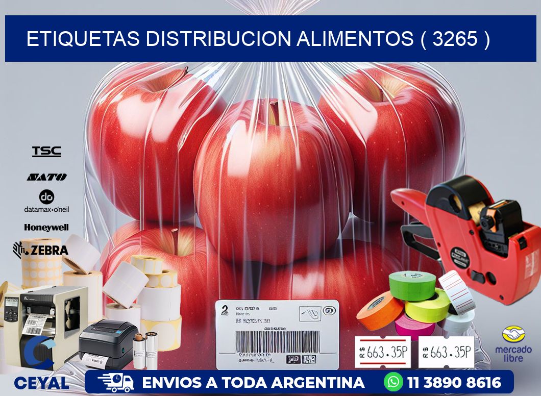 ETIQUETAS DISTRIBUCION ALIMENTOS ( 3265 )