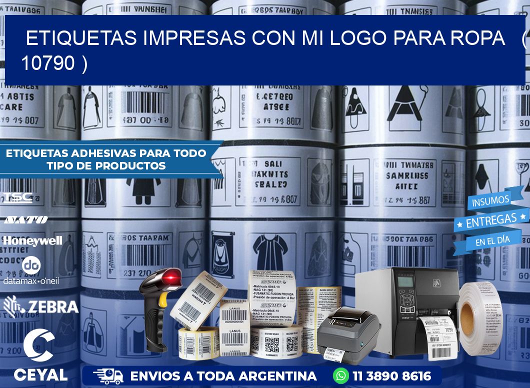 ETIQUETAS IMPRESAS CON MI LOGO PARA ROPA   ( 10790 )