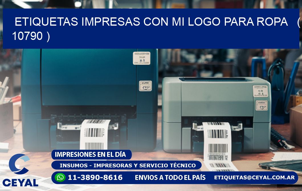 ETIQUETAS IMPRESAS CON MI LOGO PARA ROPA   ( 10790 )