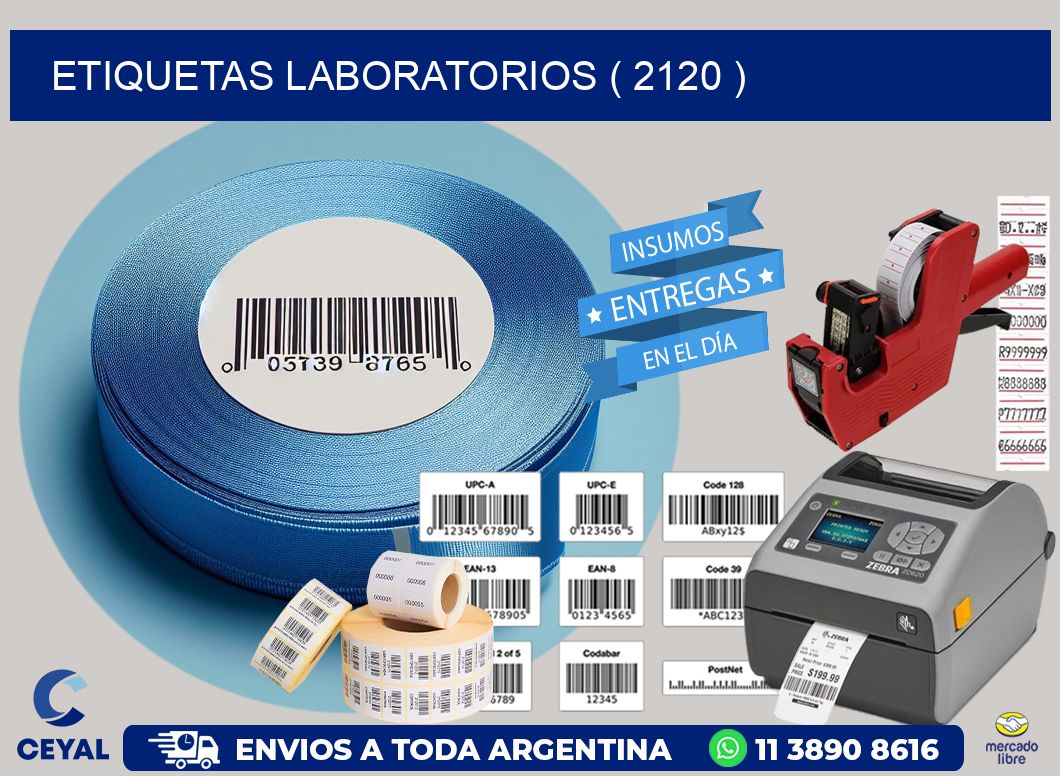 ETIQUETAS LABORATORIOS ( 2120 )