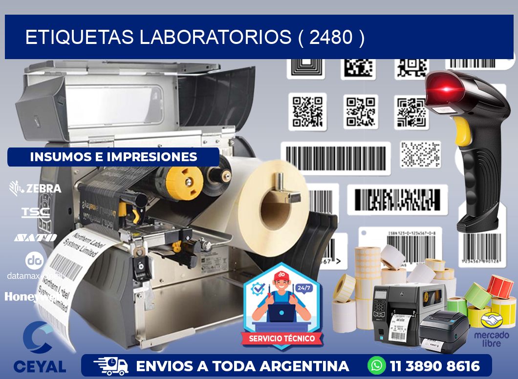 ETIQUETAS LABORATORIOS ( 2480 )