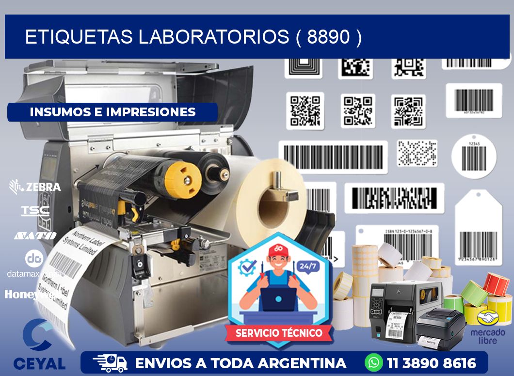ETIQUETAS LABORATORIOS ( 8890 )