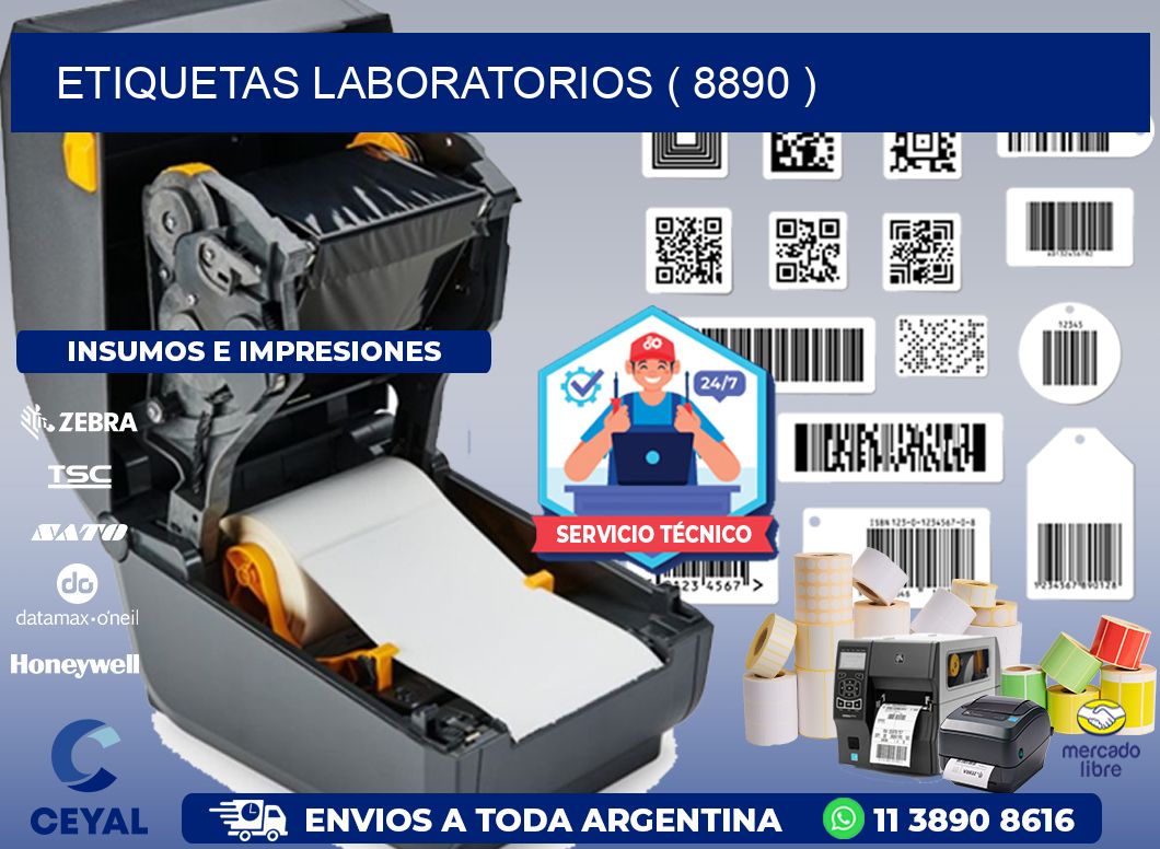 ETIQUETAS LABORATORIOS ( 8890 )
