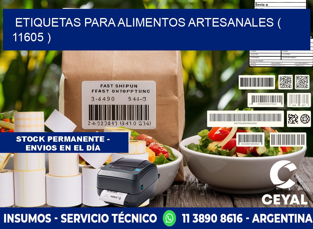 ETIQUETAS PARA ALIMENTOS ARTESANALES ( 11605 )