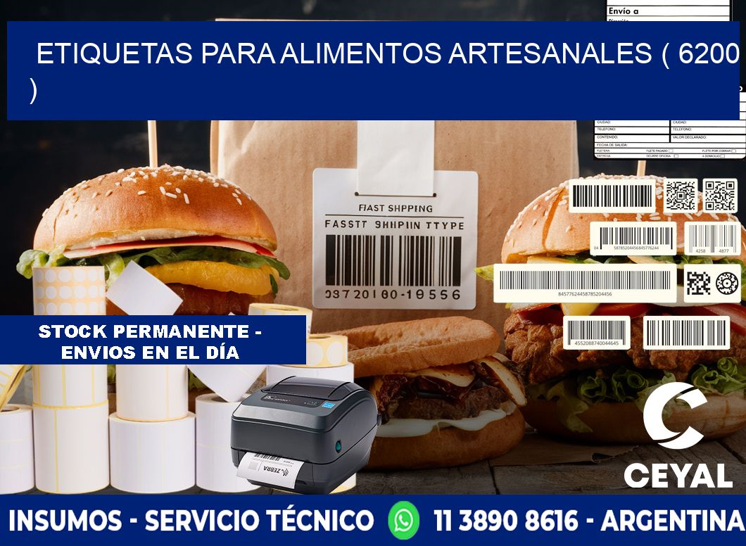 ETIQUETAS PARA ALIMENTOS ARTESANALES ( 6200 )