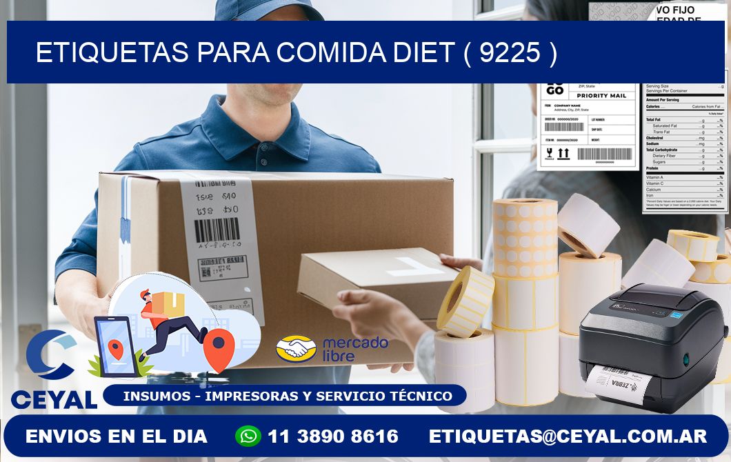 ETIQUETAS PARA COMIDA DIET ( 9225 )