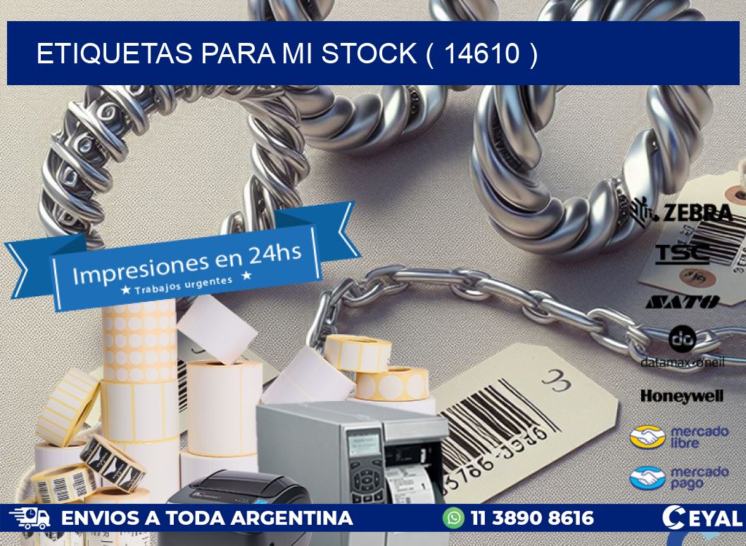 ETIQUETAS PARA MI STOCK ( 14610 )