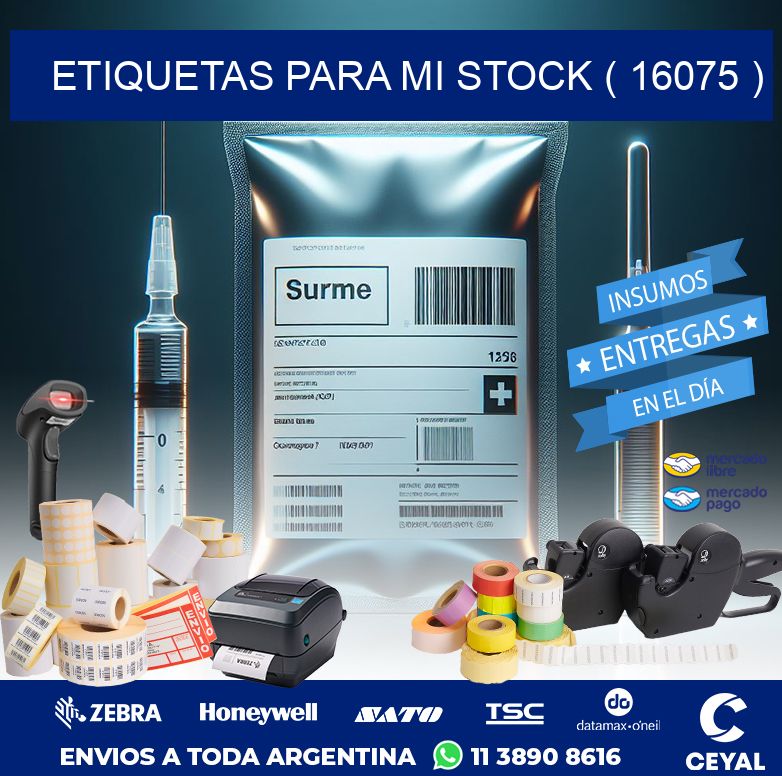 ETIQUETAS PARA MI STOCK ( 16075 )